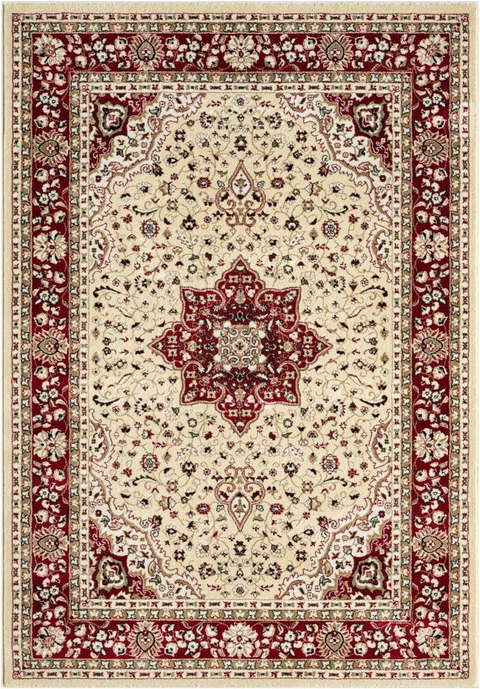 Traditional Living Room Rug 120x170cm Soft Floral Non Slip Home Carpet