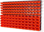 Wall Mounted Tool Peg Board Storage Bins Garage Workshop Organizer