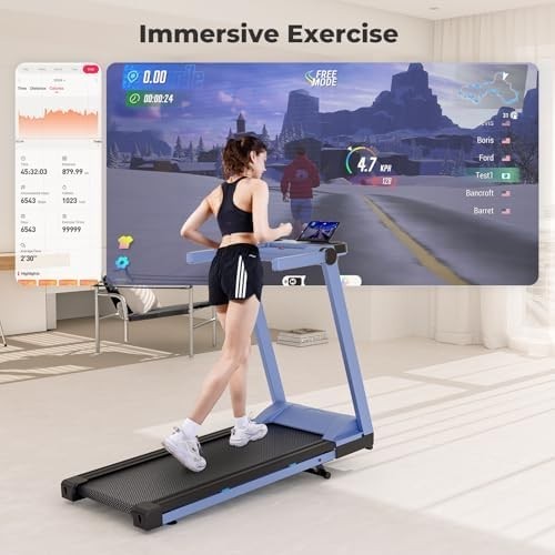Foldable Home Treadmill DeerRun Incline 1-16km/h Running Machine 158kg