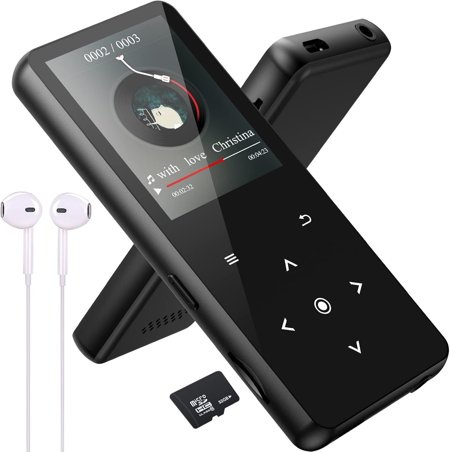 32GB MP3 Player Bluetooth 5.0 HiFi Music FM Radio Voice Recorder