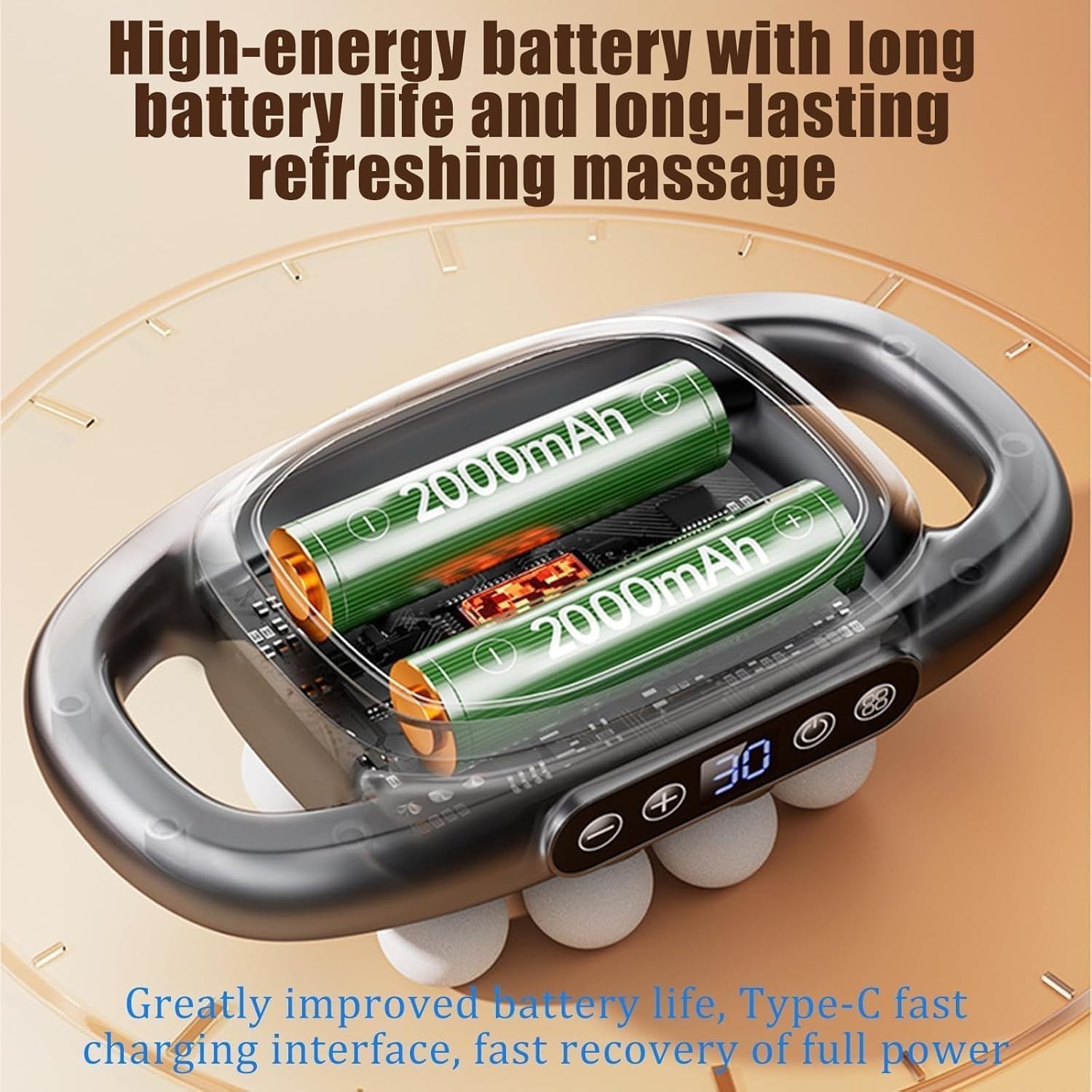 16 Head Deep Tissue Massage Gun 30 Speed High Torque Muscle Recovery Tool