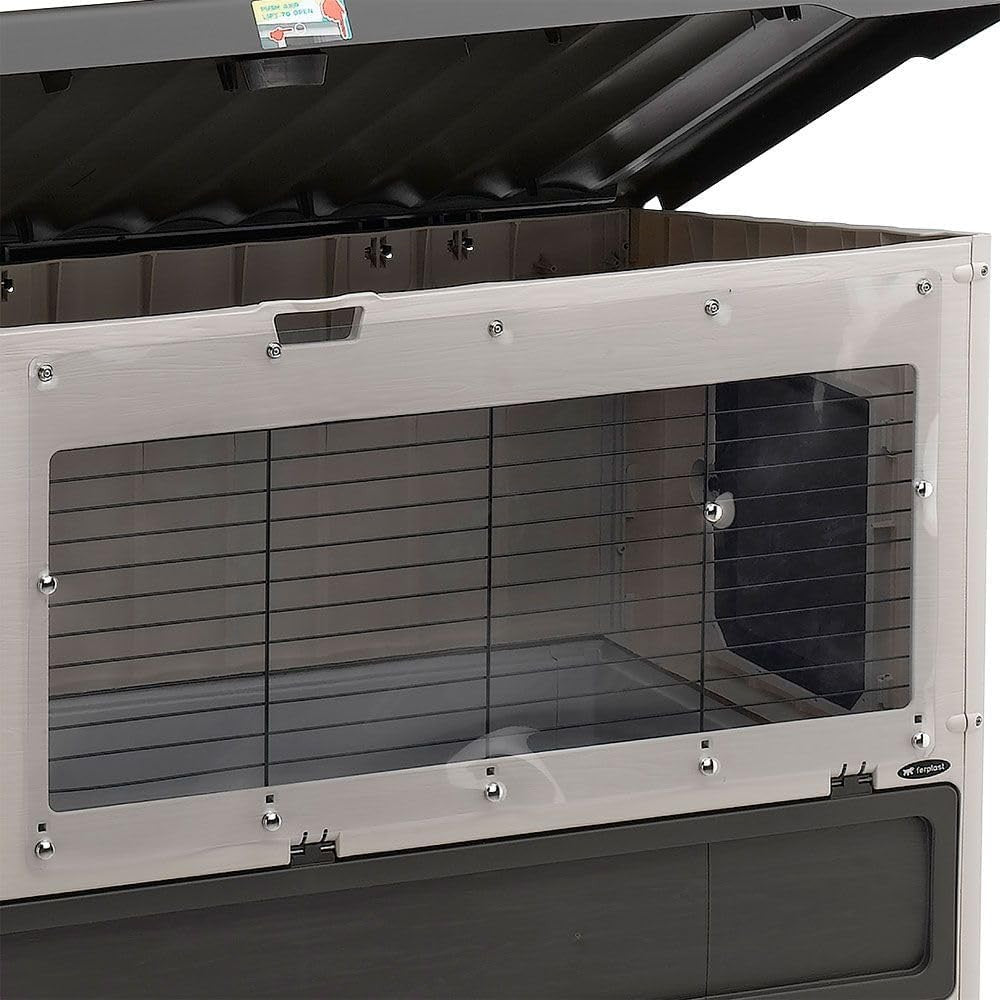 Large Double Tier Rabbit Hutch Outdoor Cage with Ramp Easy Clean Tray