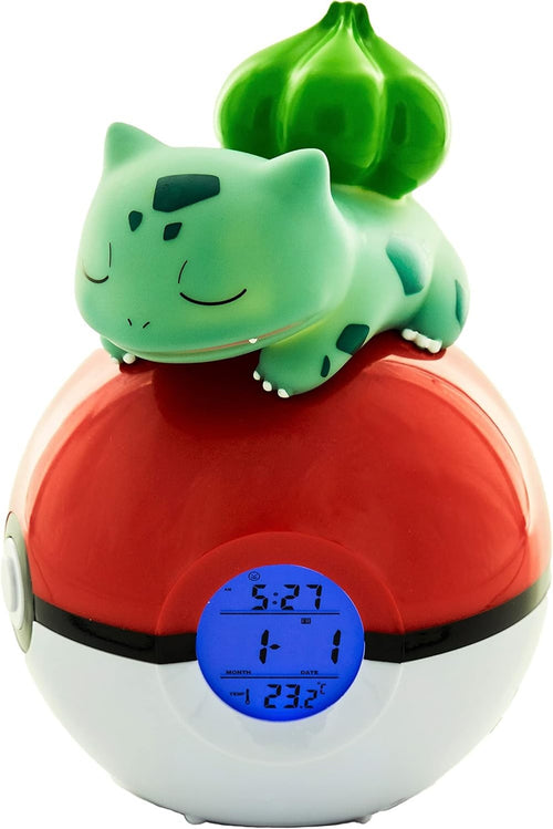 Pokemon FM Radio Alarm Clock LED Display Kids Bedroom Collectible Gift