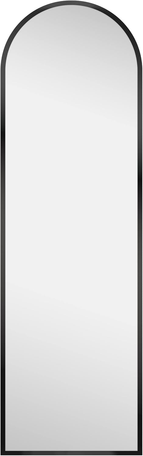 Full Length Arched Wall Mirror 110x35cm Metal Frame Modern Dressing