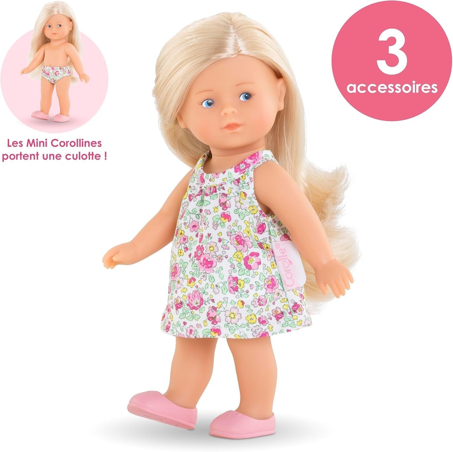 20cm Mini Doll Gift Set Vanilla Scent Floral Dress Extra Outfit