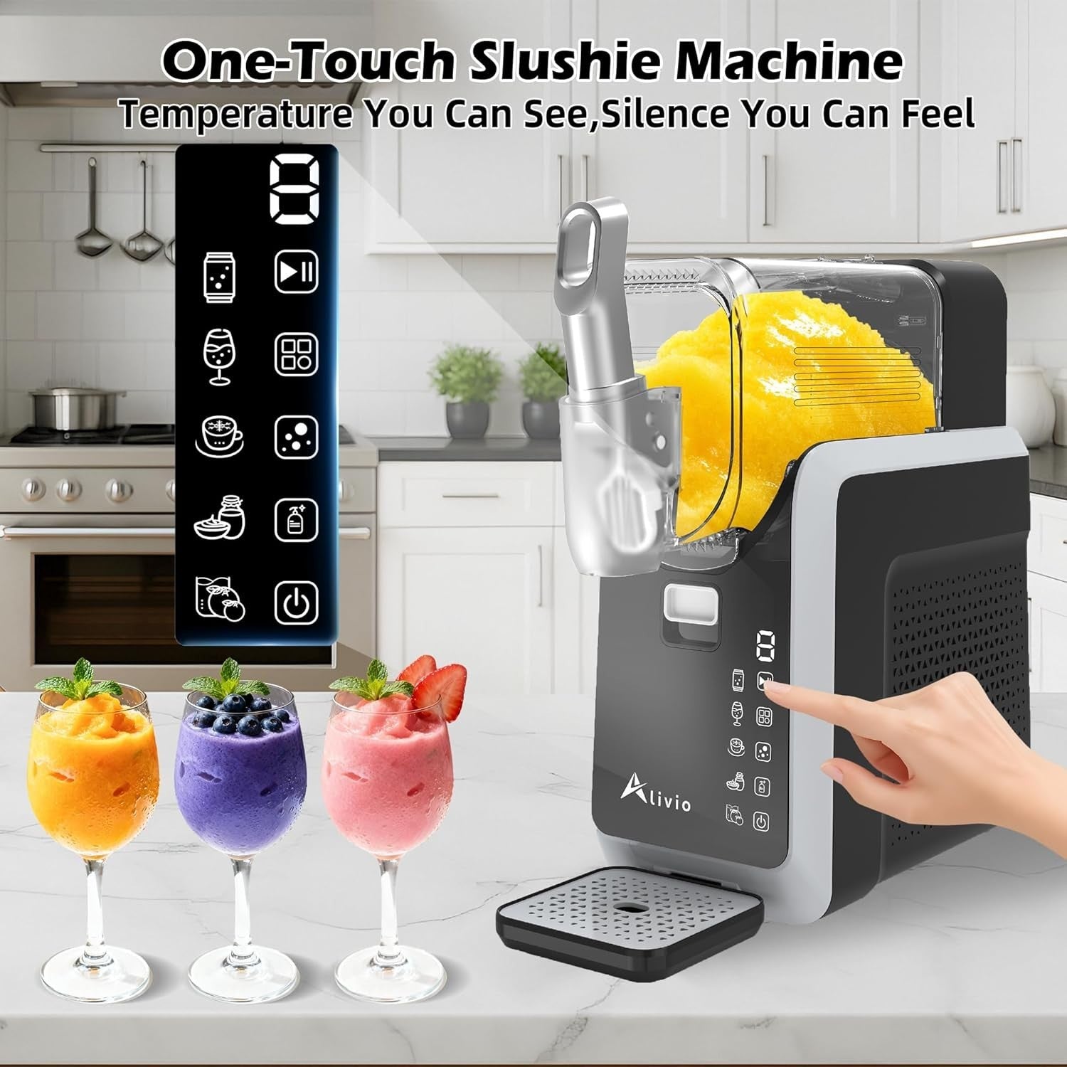 Frozen Drink Slush Machine 2L Cocktail Smoothie Iced Coffee Maker