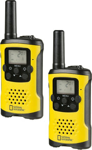 FM Walkie Talkies Long Range 6km 8 Channel LCD Flashlight Portable