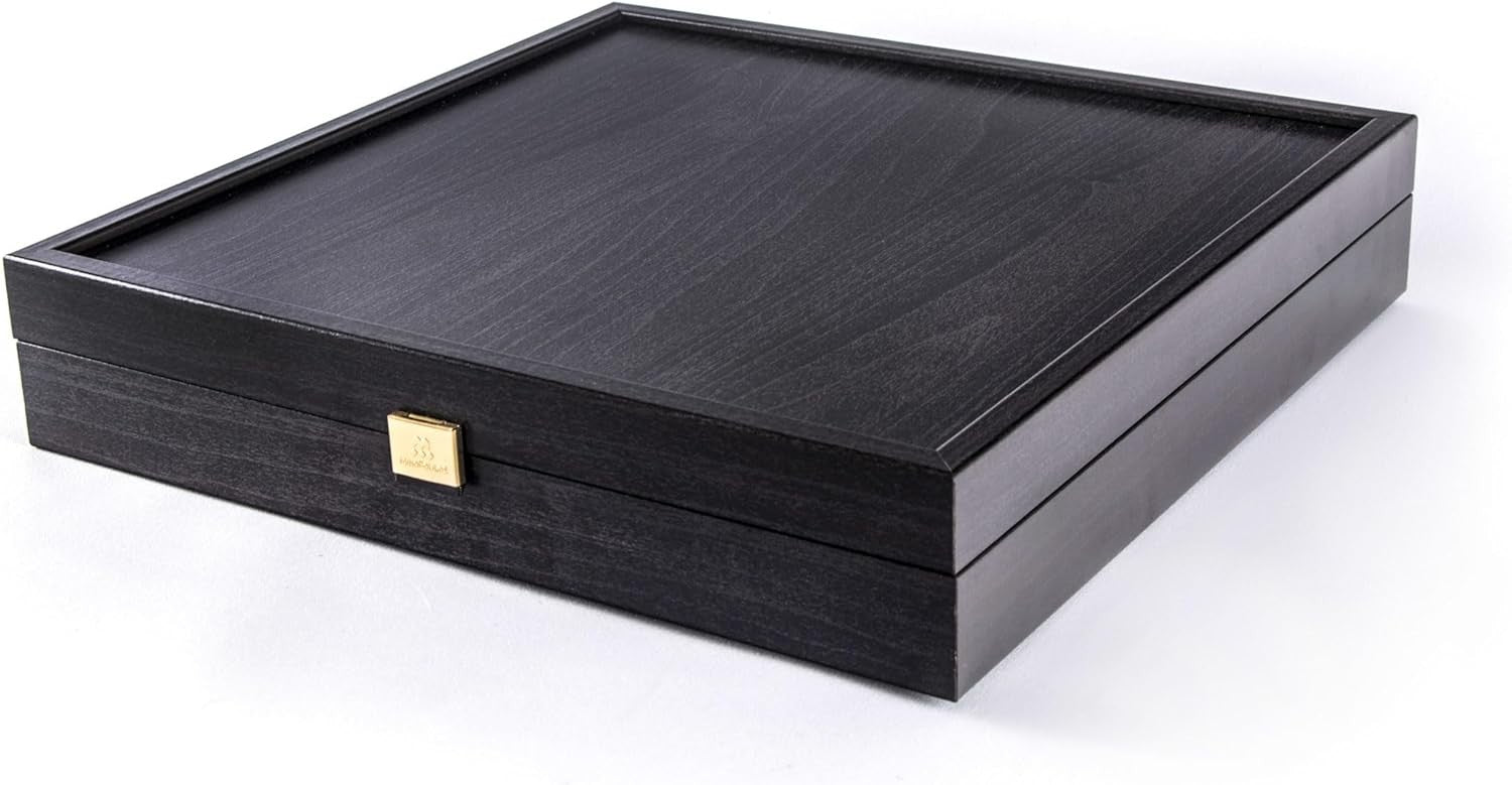 Luxury Metal Staunton Chess Set | Gold & Silver Pieces | 36cm Brass Board & Box