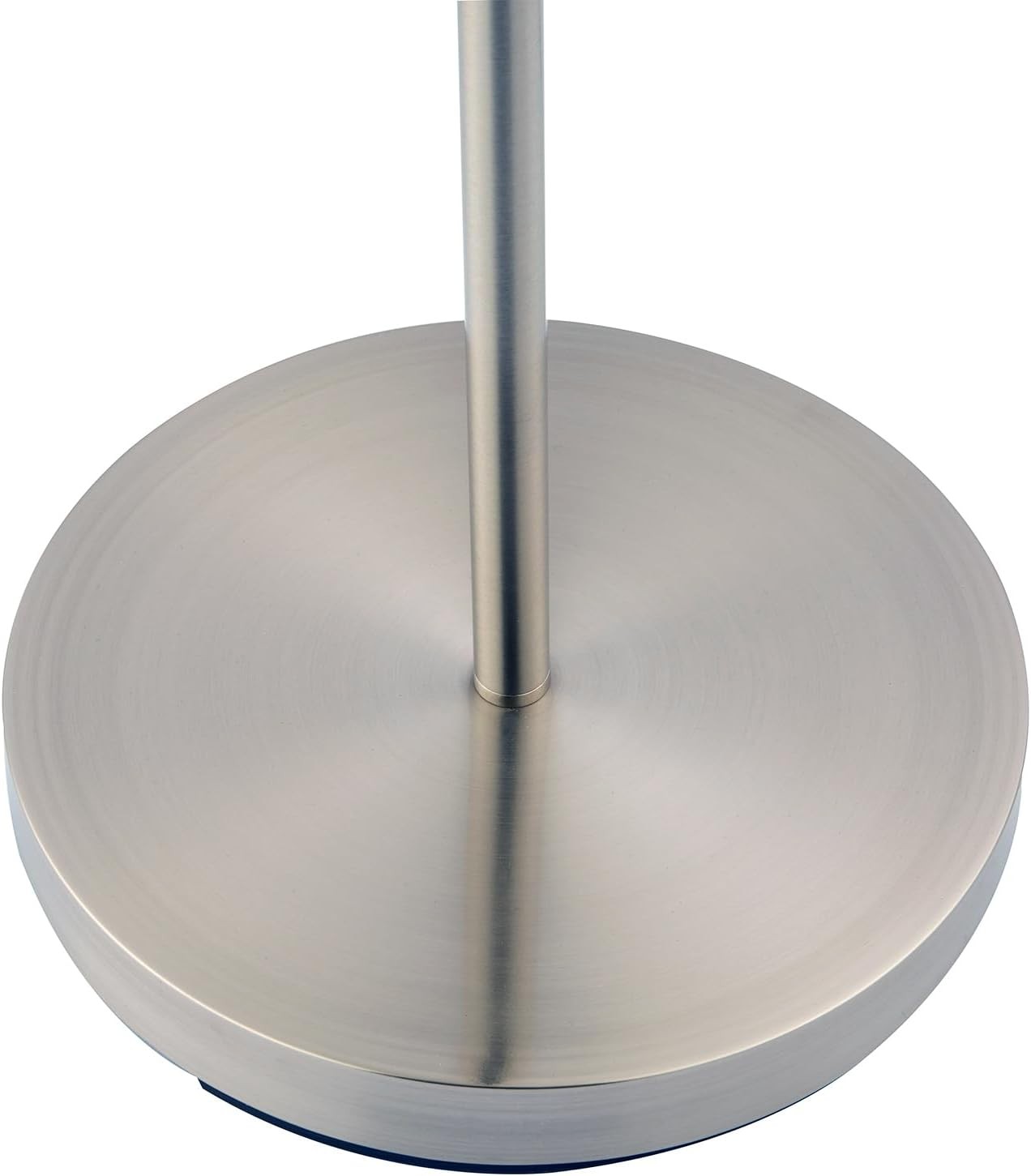 Satin Nickel LED Uplighter Floor Lamp Dimmable Adjustable Head Warm White