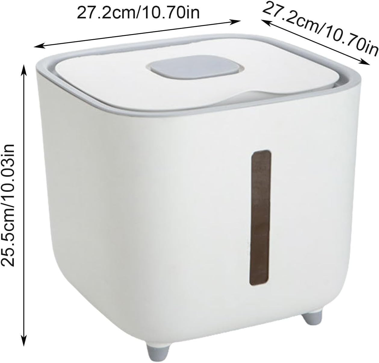 10KG Airtight Grain Dispenser Rice Storage Bucket Food Container Bin