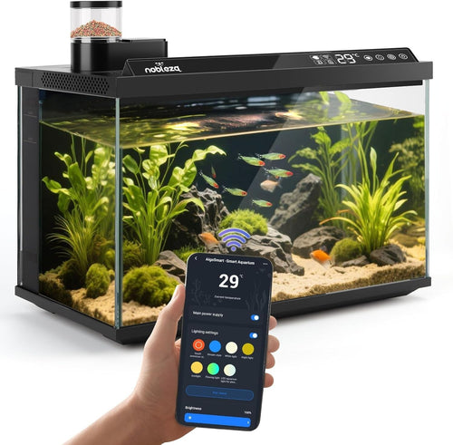 30L Smart Aquarium Starter Kit with App Control & LED Plant Light