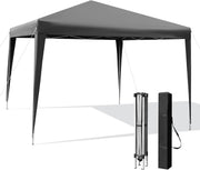 3x3m Pop Up Gazebo Adjustable Waterproof Outdoor Canopy w/ Bag Grey