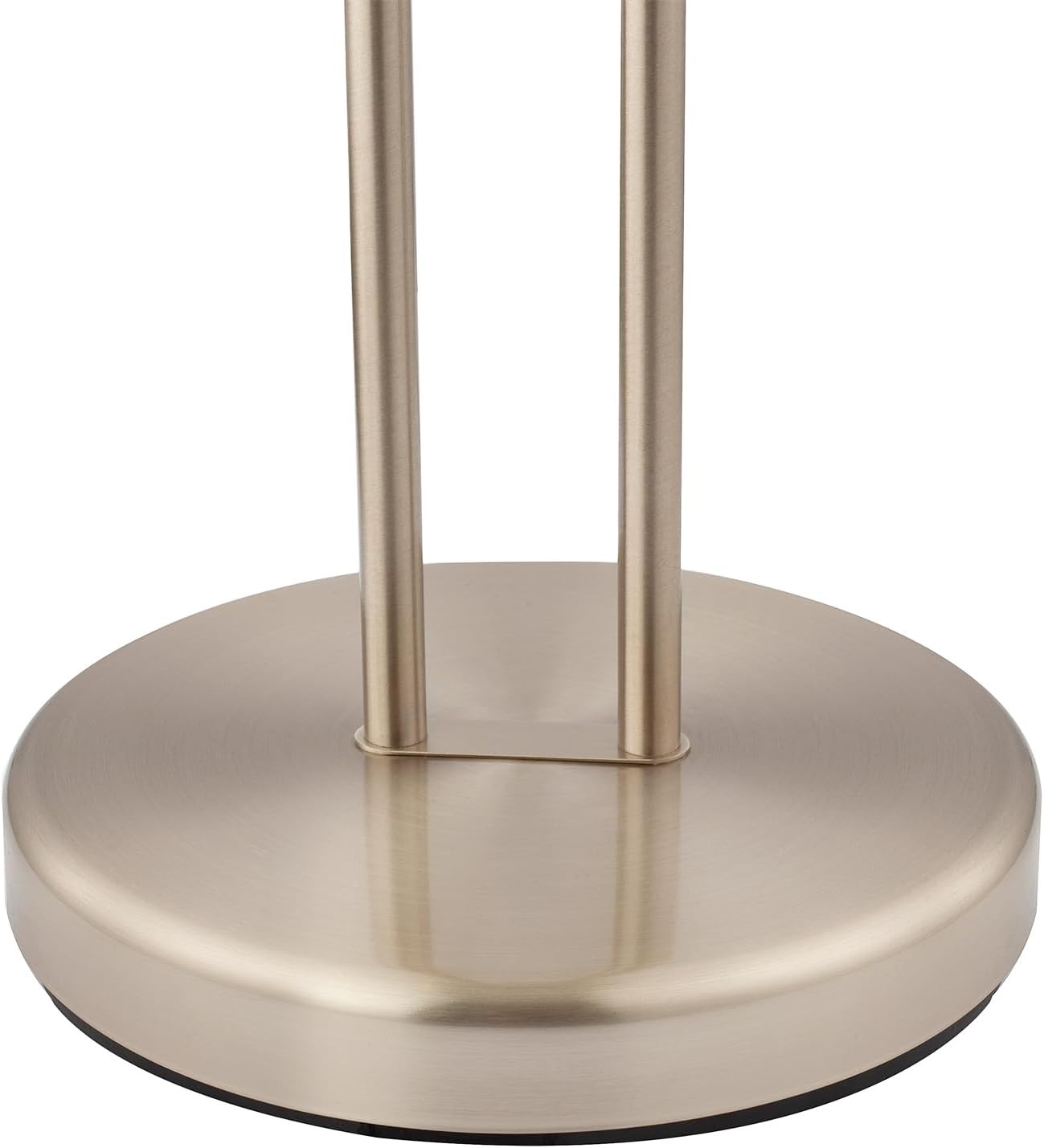 Satin Nickel Mother Child Floor Lamp Dimmable LED Reading Light