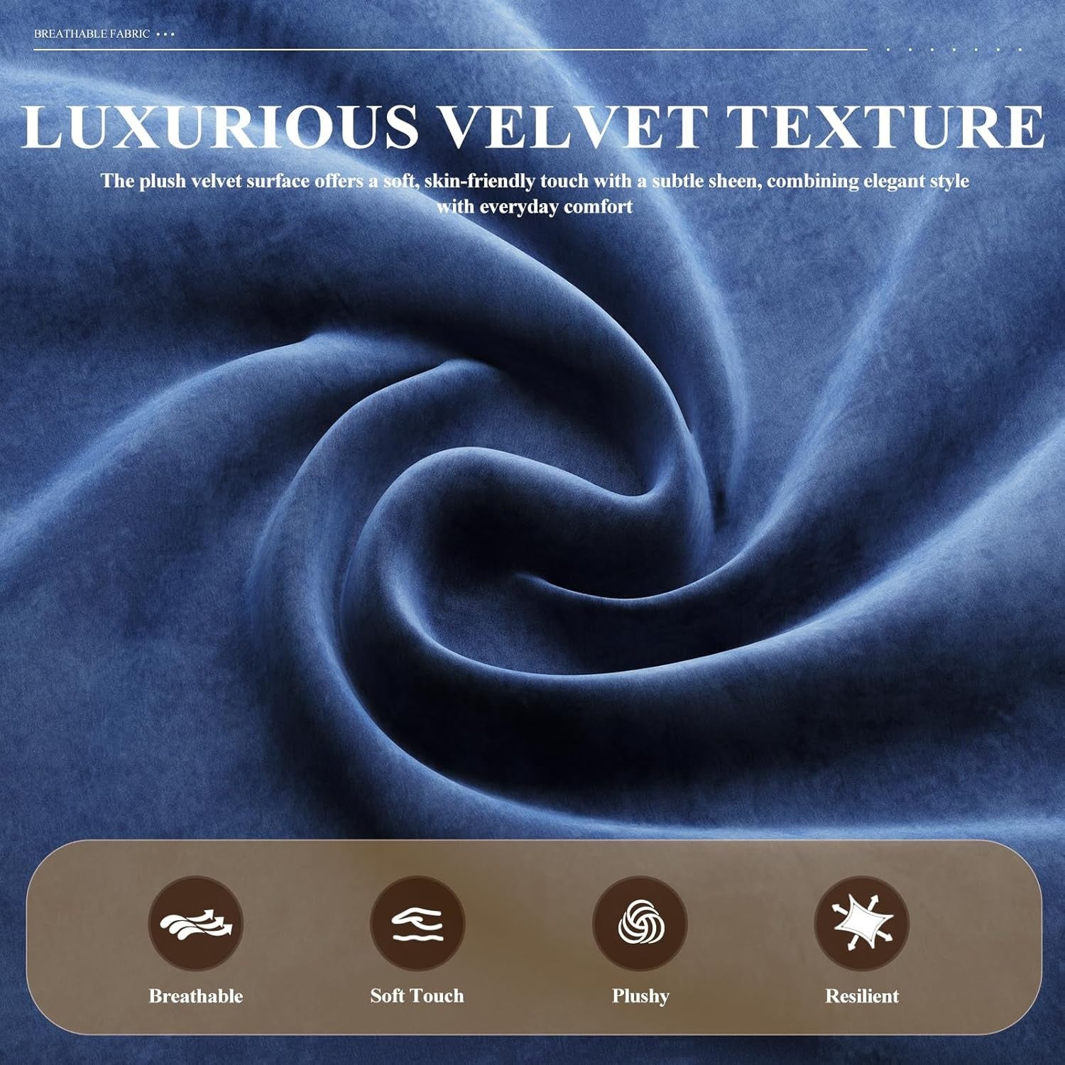 Blue Velvet Lounge Armchair Wide Seat Black Metal Legs