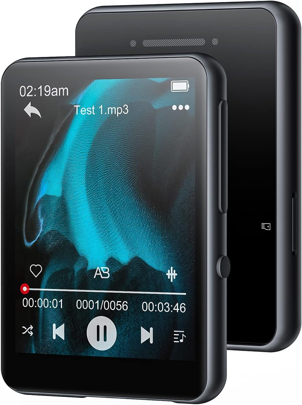Bluetooth 5.0 32GB 2.4″ MP3 Player with FM Radio, Recorder & Expandable