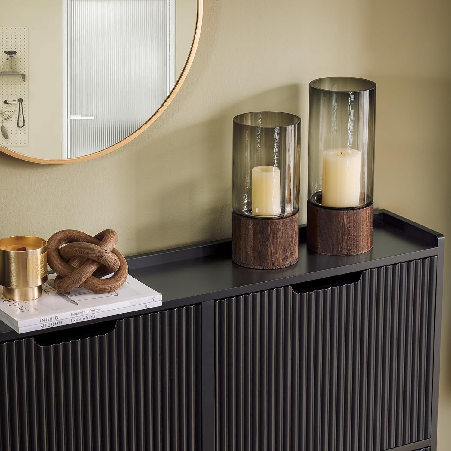 Black Slim Shoe Cabinet 4 Flip Drawers – Wide Hallway Storage Unit 100cm
