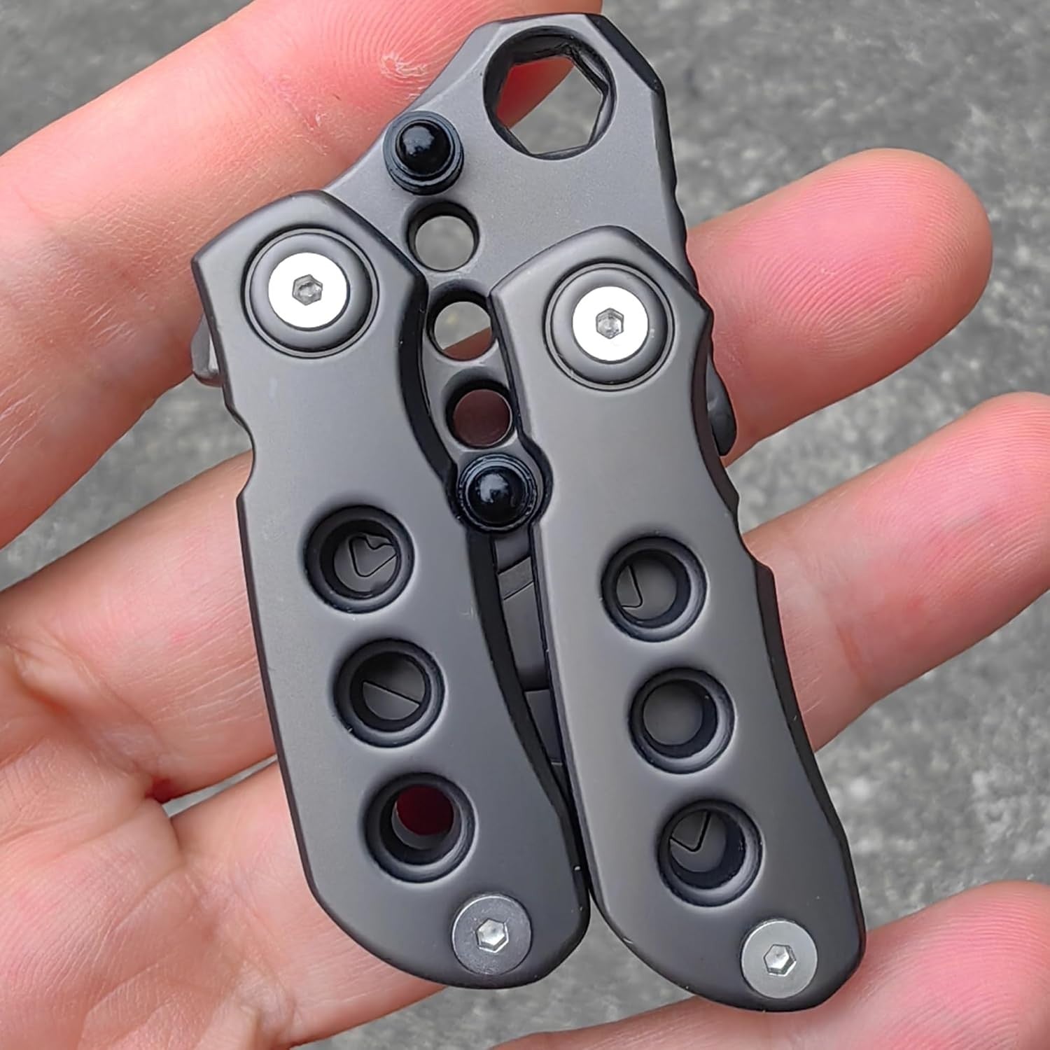 Metal Magnetic Fidget Slider EDC Crowbar Spinner Stress Relief Toy