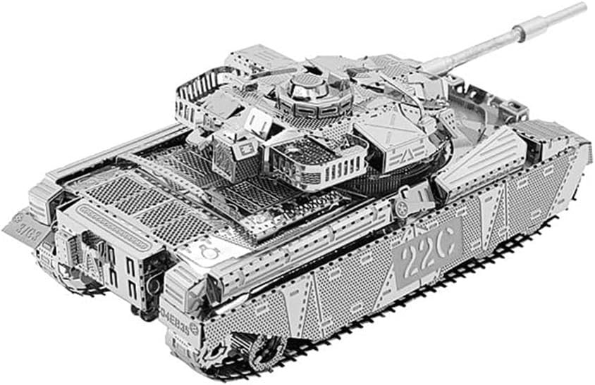 3D Metal Tank Puzzle Model Kit, DIY Military Jigsaw, Durable Stainless Steel