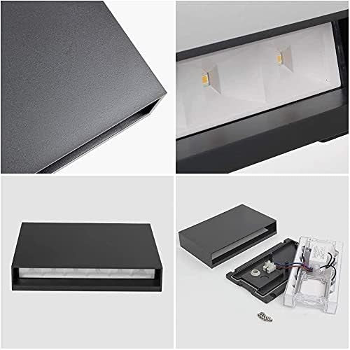 Waterproof Outdoor LED Wall Light 12W Up & Down, Modern Garden Lamp