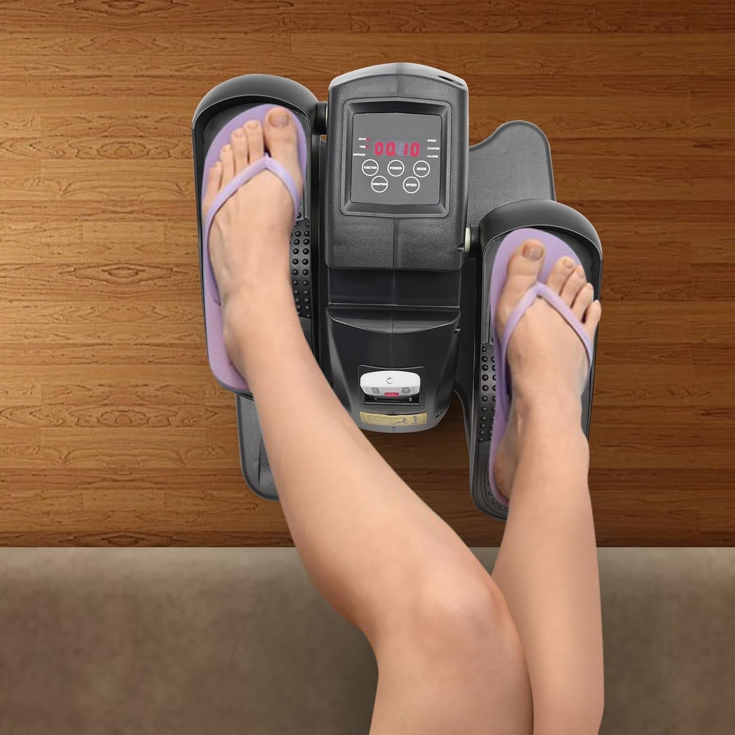 Under Desk Electric Elliptical Leg Exerciser Quiet Remote LCD 5