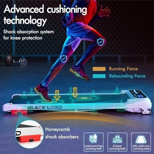 Home Walking Treadmill 3HP Under Desk Jogging Machine Portable