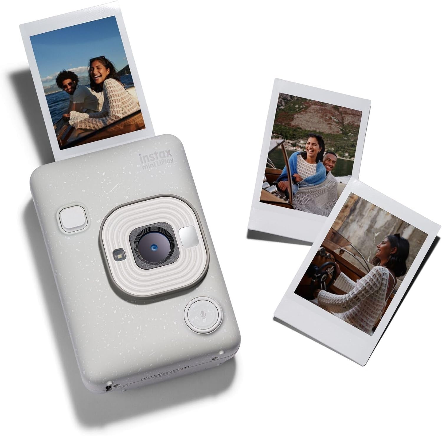 Hybrid Instant Camera LCD Screen USB-C Photo Printer White Camera