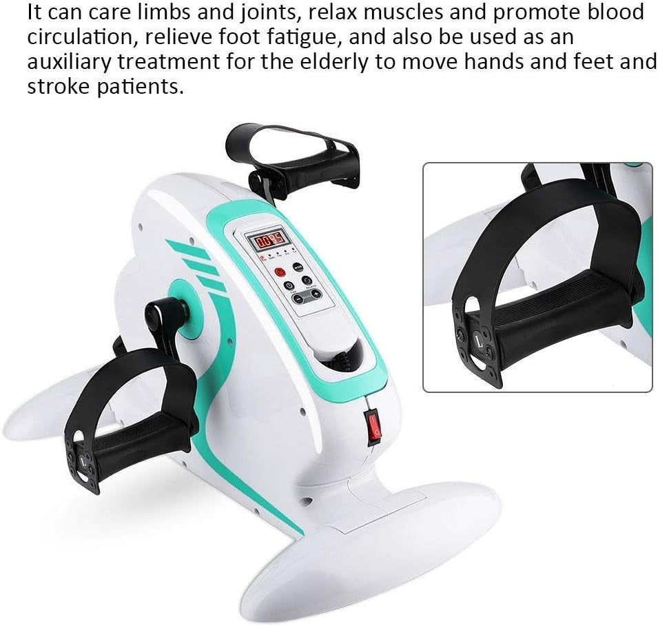 Electric Under Desk Pedal Exerciser Remote Control LCD Rehab Trainer