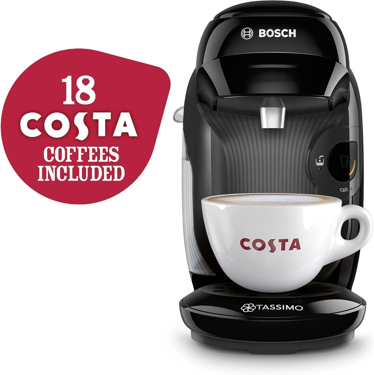 Pod Coffee Machine Starter Bundle with Drinks | 0.7L | Auto Clean | One Touch