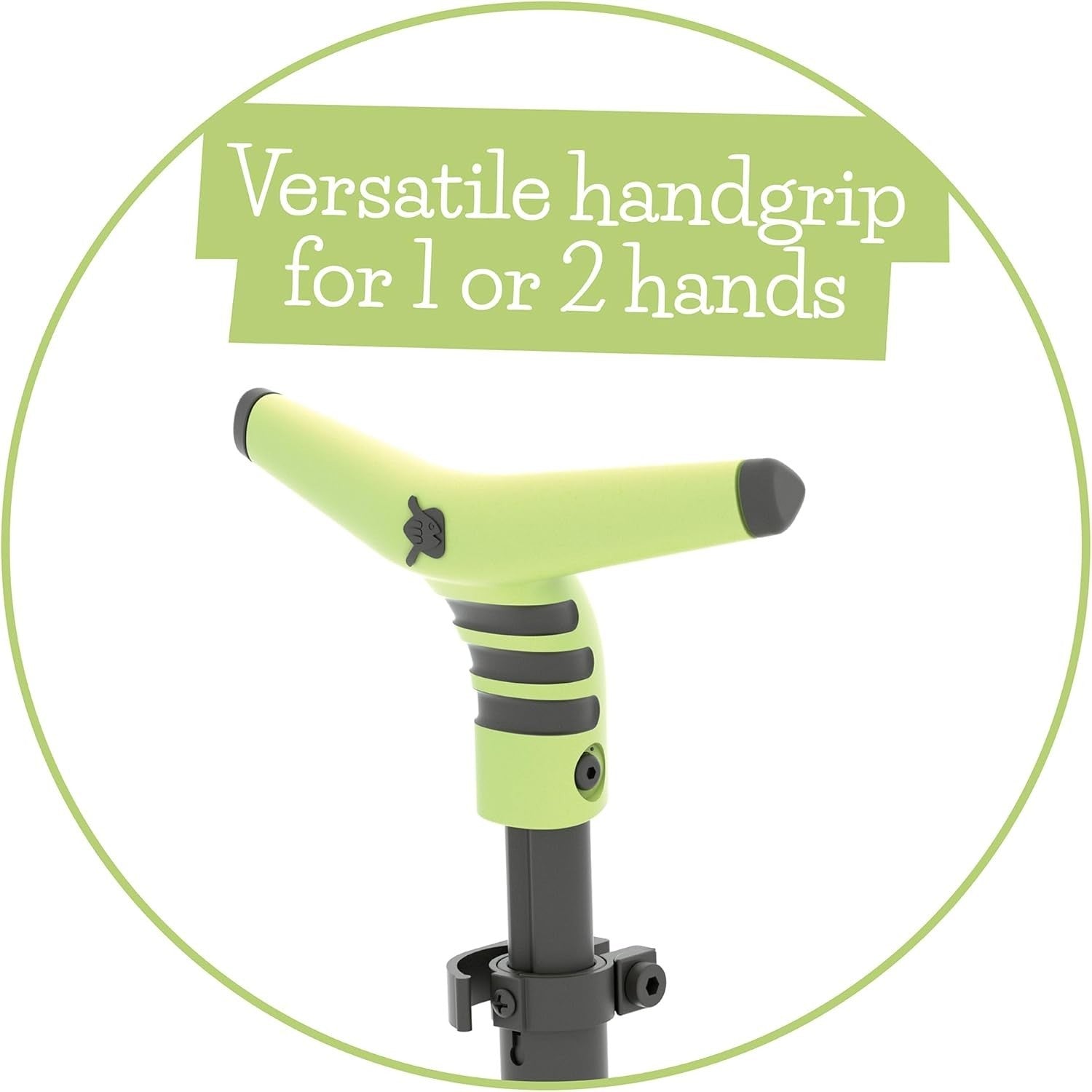 2-in-1 Kids Scooter & Skateboard Adjustable Handlebar Pistachio
