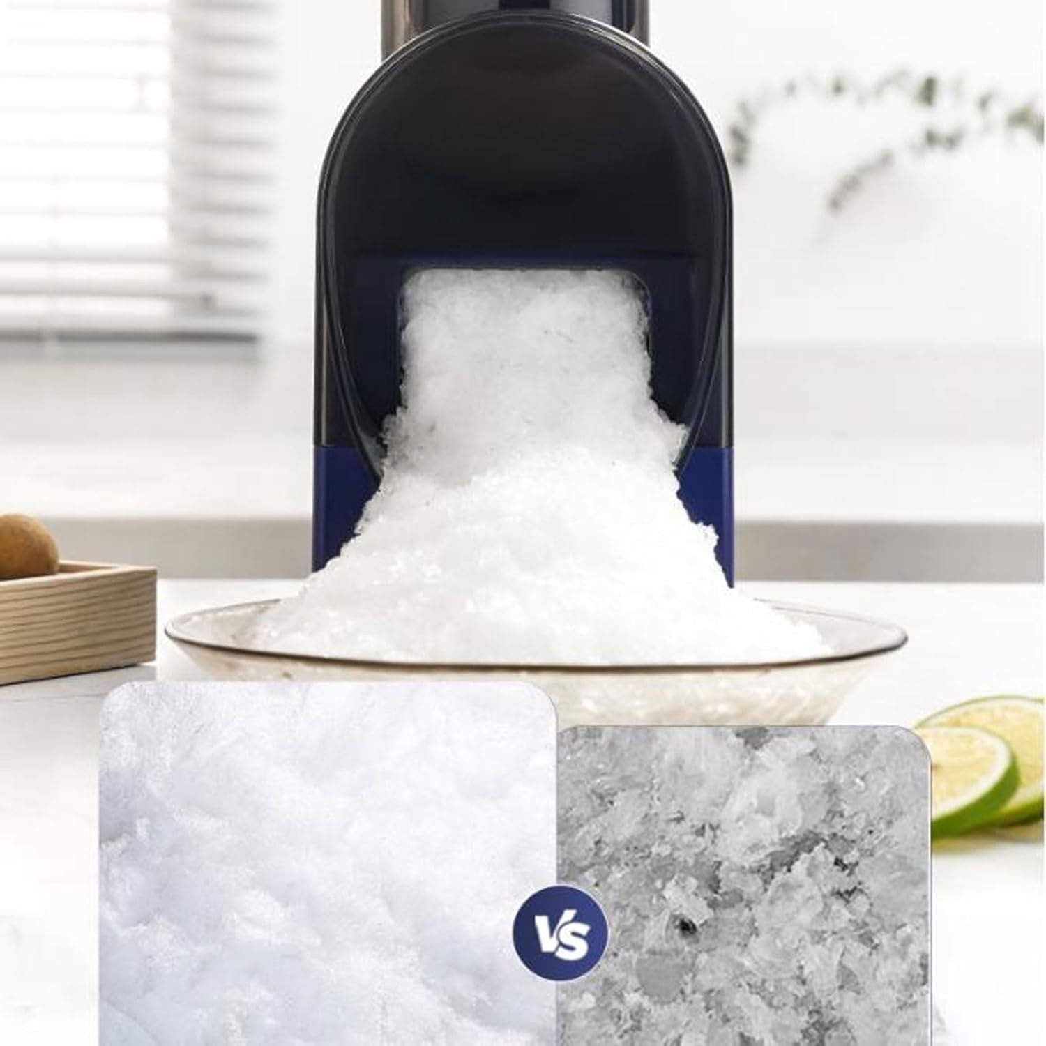 Electric Ice Crusher USB Rechargeable Portable Snow Cone Slush Maker
