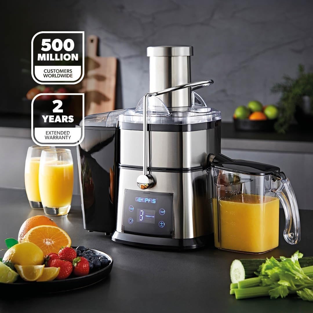 800W Digital Juice Extractor Whole Fruit Vegetable Juicer 75mm Feed Chute