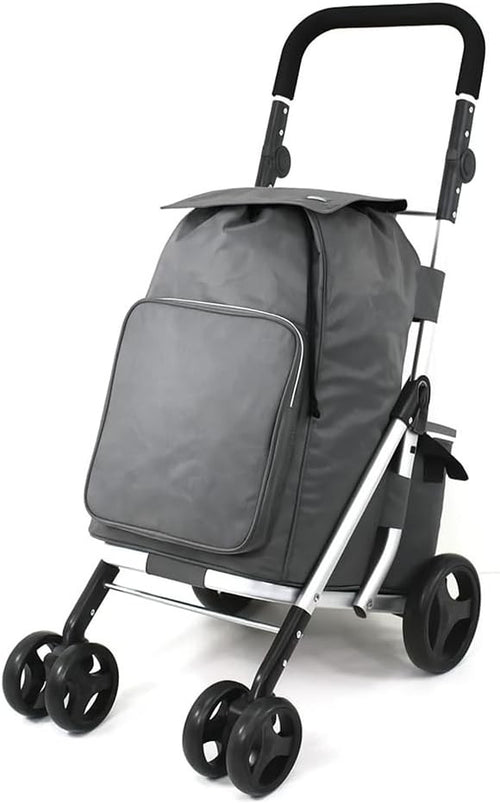 6 Wheel Shopping Trolley 74L Folding Grocery Cart Cooler Bag Adjustable
