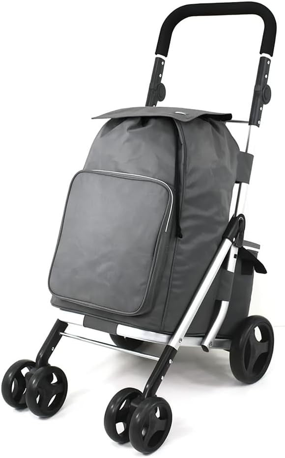 6 Wheel Shopping Trolley 74L Folding Grocery Cart Cooler Bag Adjustable