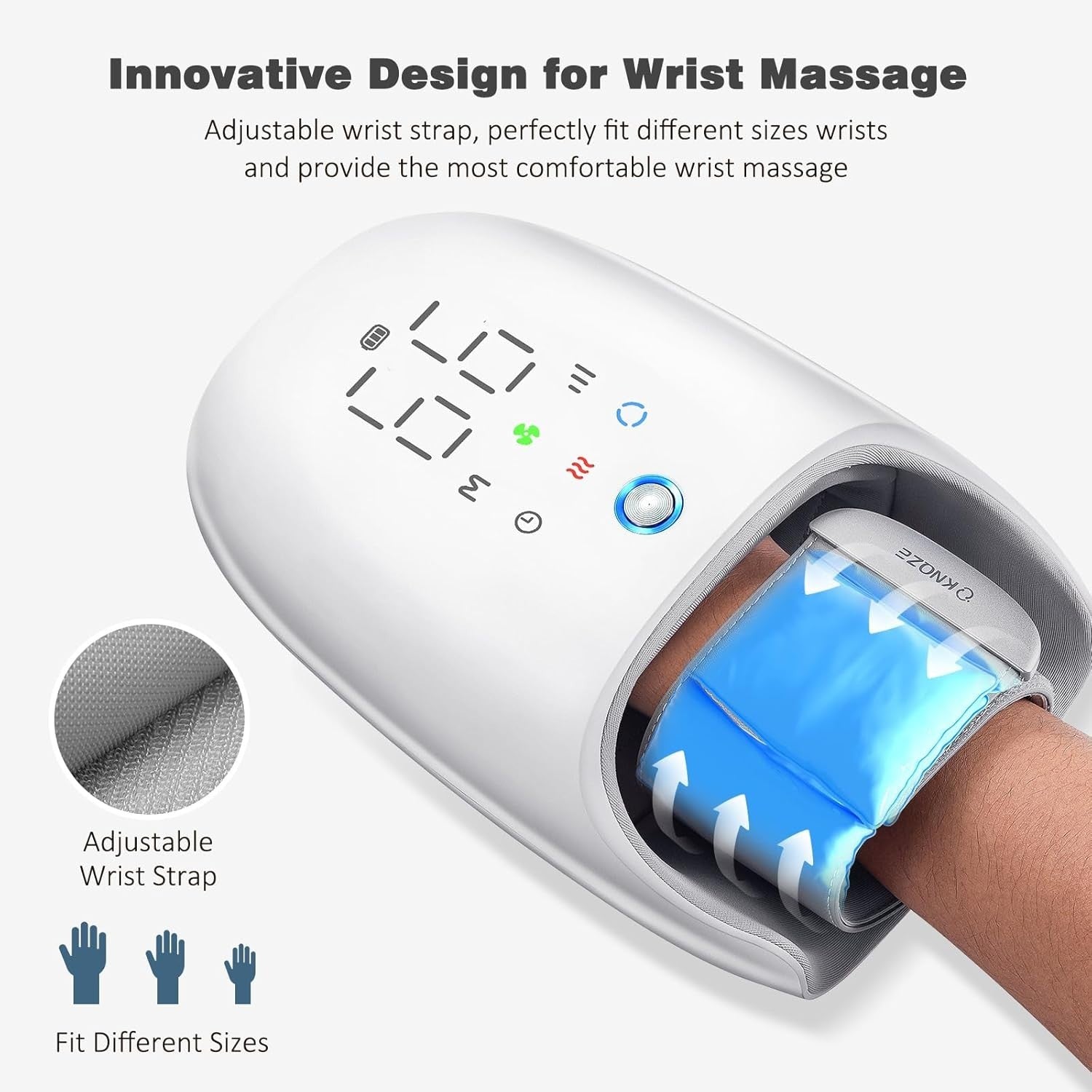 Hand Massager Electric Heat Compression Roller for Arthritis & Pain Relief