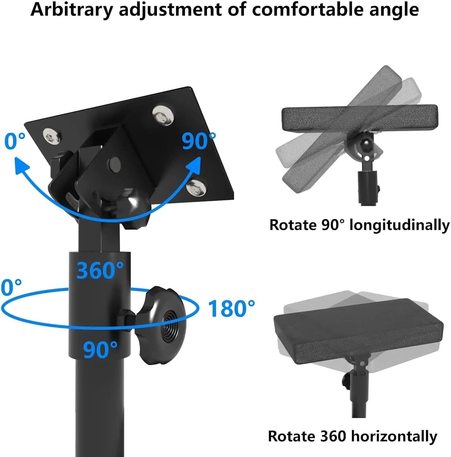 Tattoo Armrest Stand Adjustable Height Tilt Padded Support with Storage Board