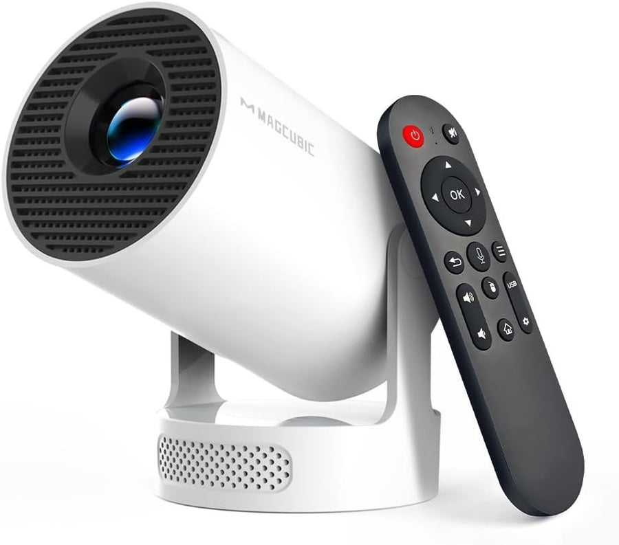 1080P Smart WiFi 6 Mini Projector Bluetooth 8000 Lumens Portable Cinema