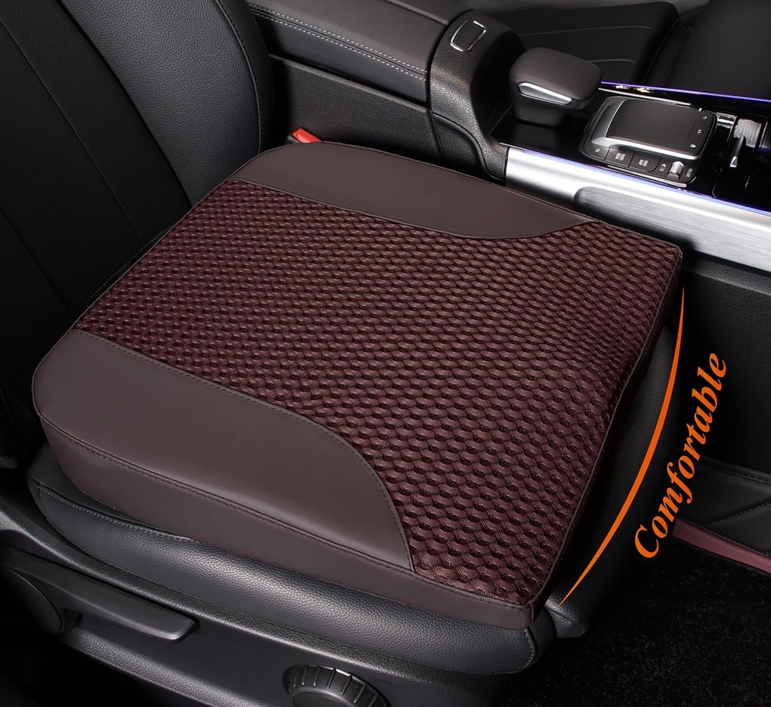 Memory Foam Seat Cushion Height Booster Coccyx Back Pain Relief