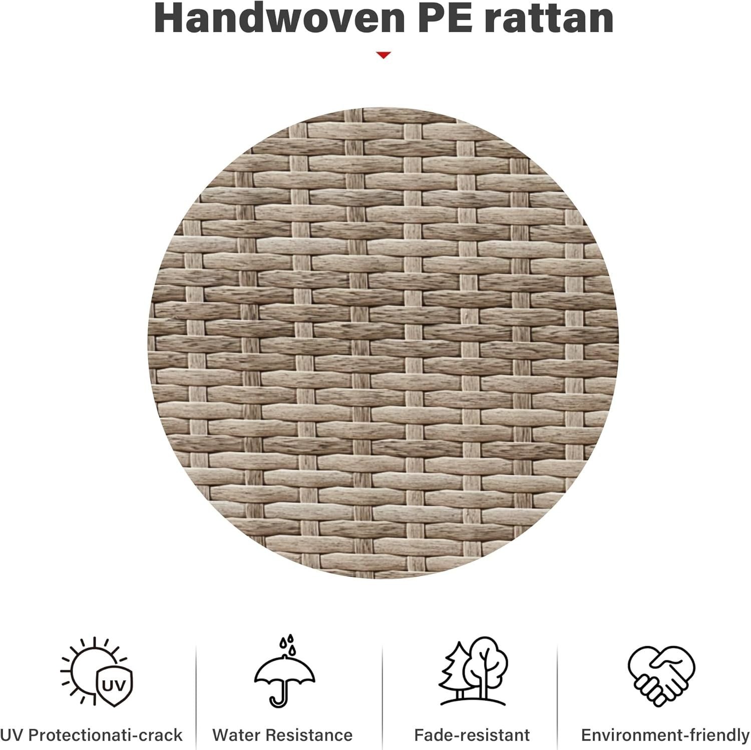 8 Seater Rattan Corner Sofa Set Patio Garden Furniture with Glass Table