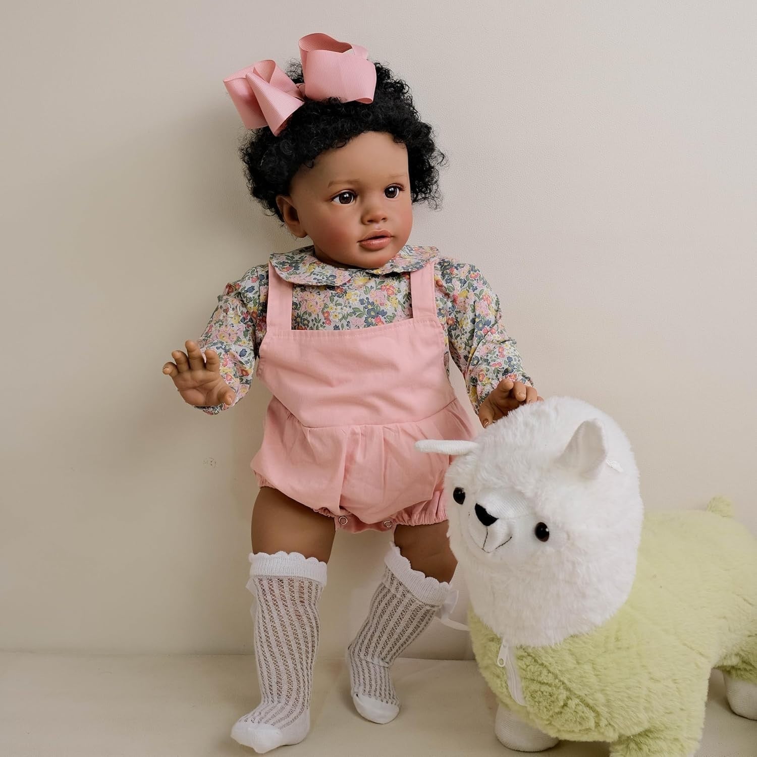 26in Realistic Toddler Baby Doll Black Girl Big Size Soft Body