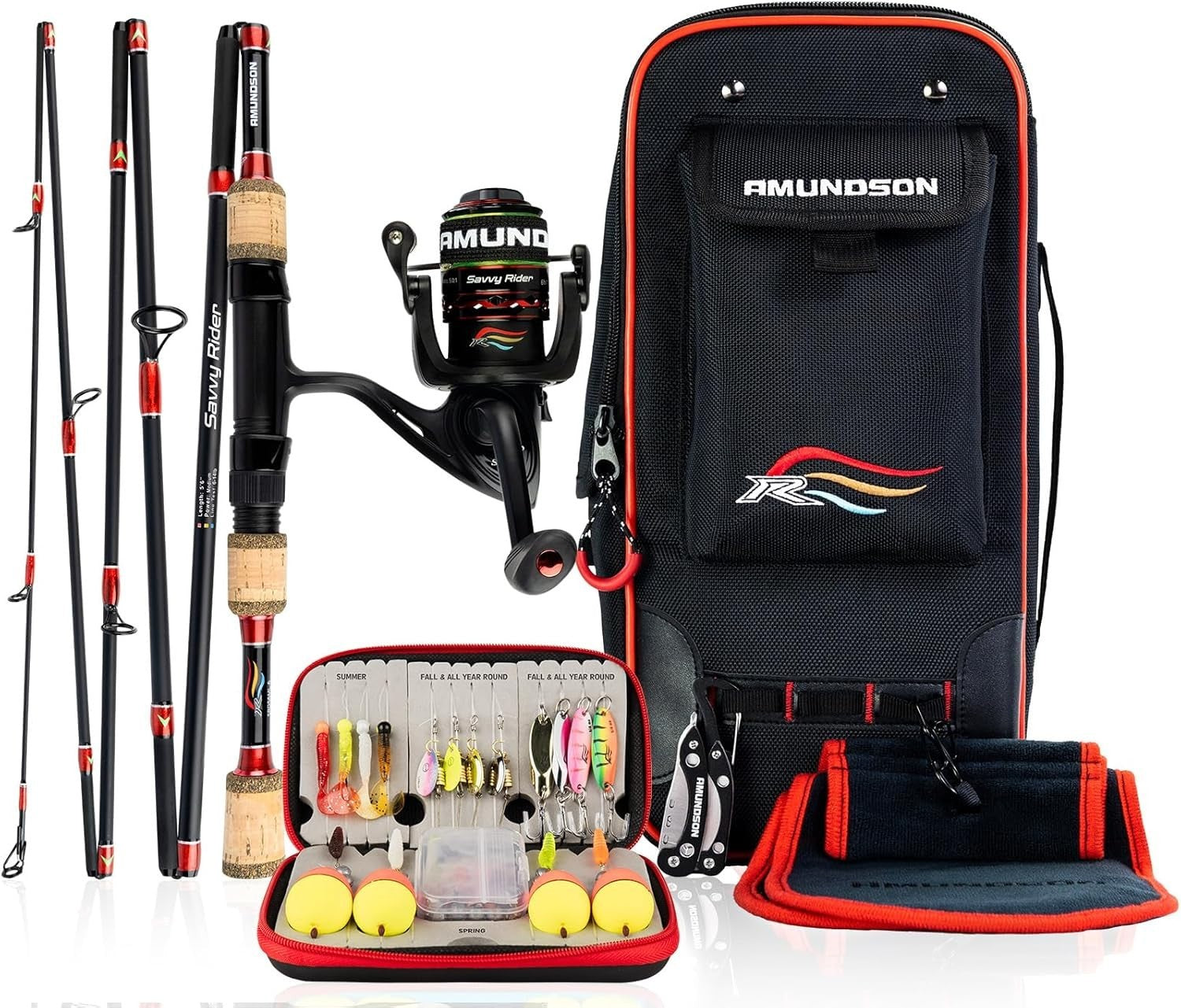 Automatic Travel Fishing Rod & Reel Combo – Compact Graphite Setup Kit