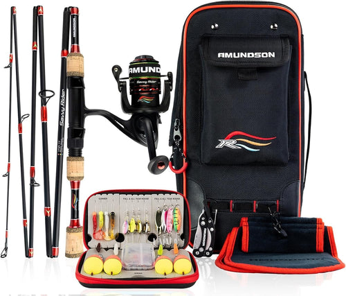 Automatic Travel Fishing Rod & Reel Combo – Compact Graphite Setup Kit