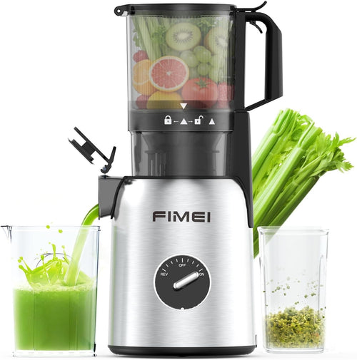 Cold Press Juicer 135mm Large Feed Chute Whole Fruit 300W High Yield