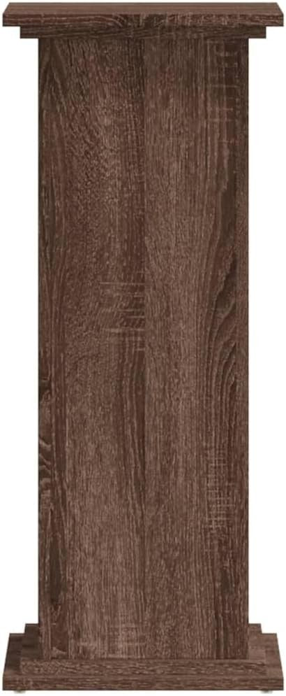 Brown Oak Wood Plant Stand 80cm Tall Display Pedestal Table Indoor Home Decor