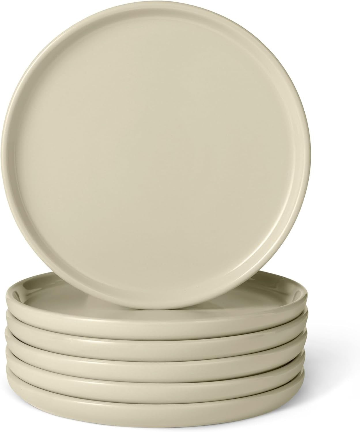 6pc Stoneware Dinner Plates 26.7cm Large Plates Microwave Dishwasher Safe