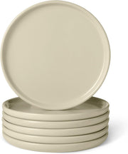 6pc Stoneware Dinner Plates 26.7cm Large Plates Microwave Dishwasher Safe