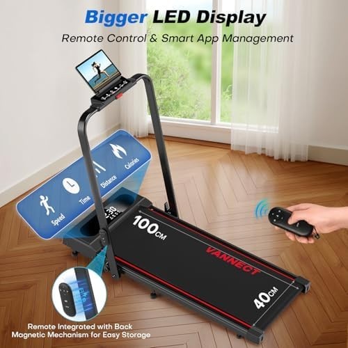 6in1 Folding Treadmill 12km/h 9% Incline Under Desk Walking Pad 350lbs Heavy