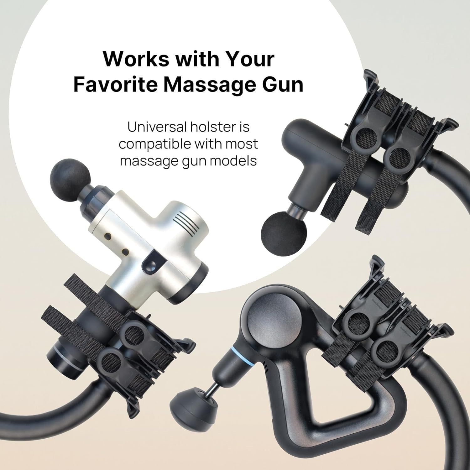 Massage Gun Holder Back Reacher Adjustable Handle Hard To Reach Muscle Relief