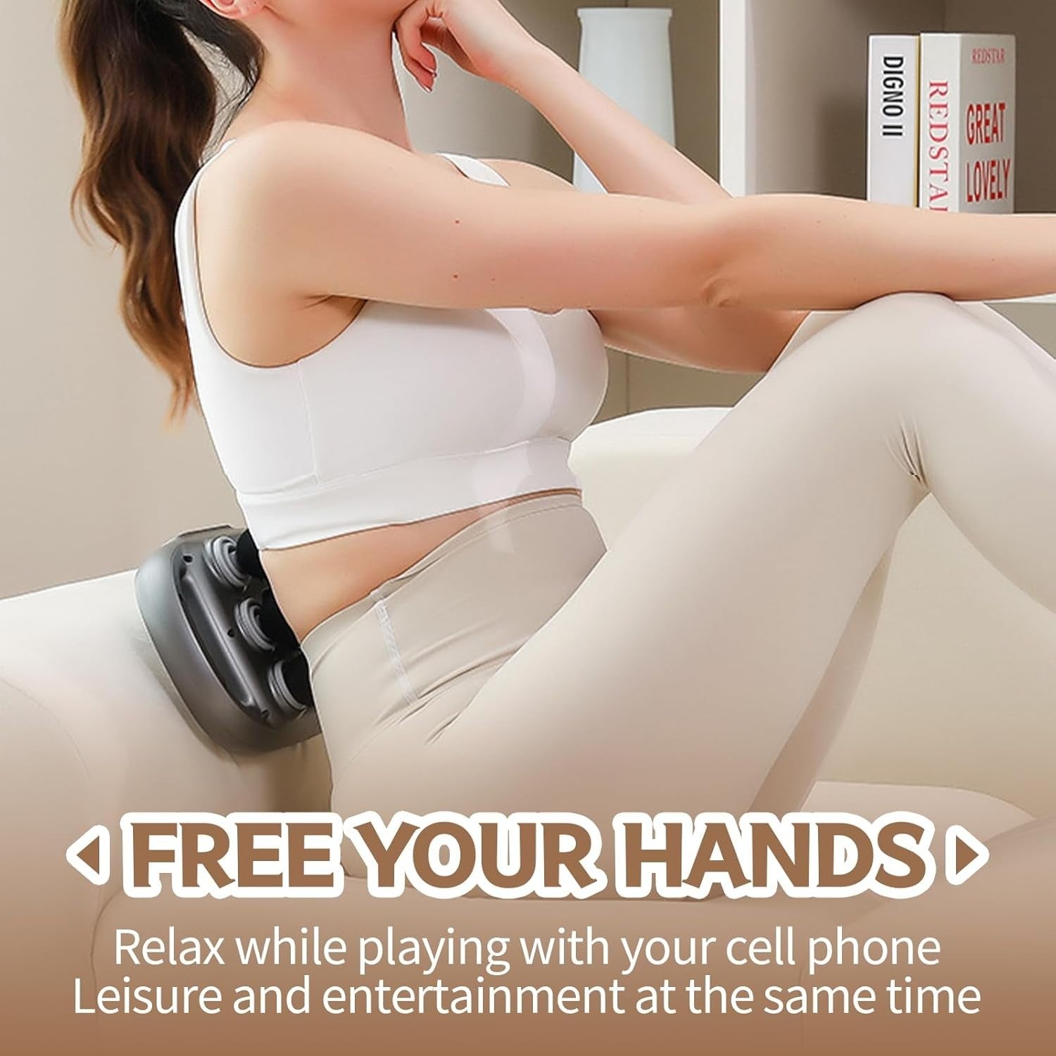 Deep Tissue Massage Gun 6 Head Body Massager 9 Modes Pain Relief Muscle Therapy