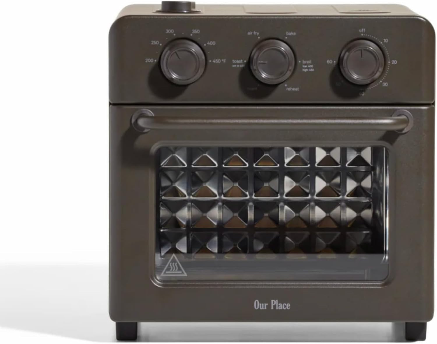 6-in-1 Air Fryer Toaster Oven Steam Infusion Fast Preheat Compact 12L Charcoal