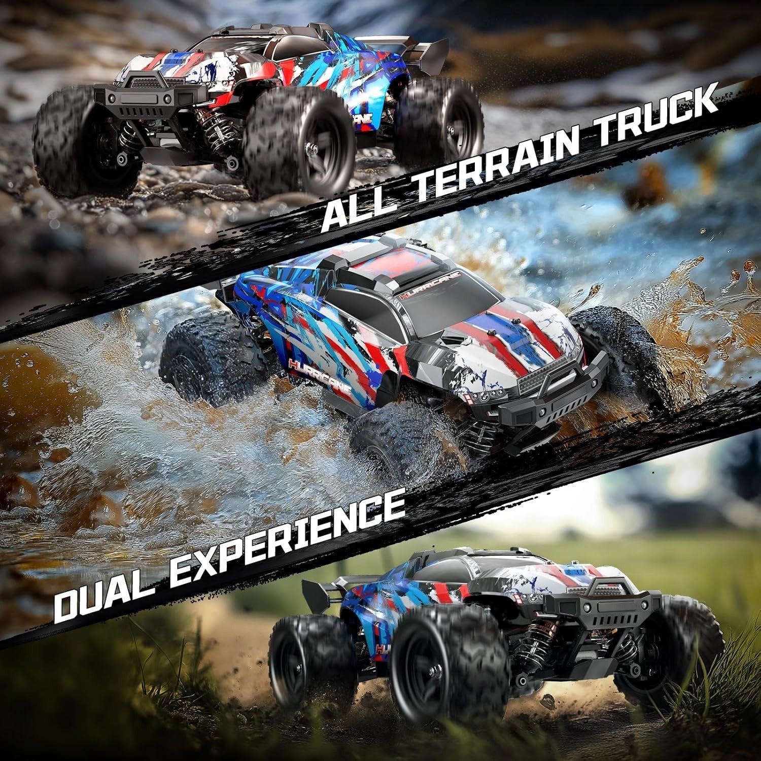 1:18 High-Speed 4x4 RC Car 40KM/H Off-Road Truck Adults Boys Dual Battery